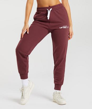 Dámské Kalhoty Jogger Gymshark Social Club Růžové Hnědé | CZ 4133SGL
